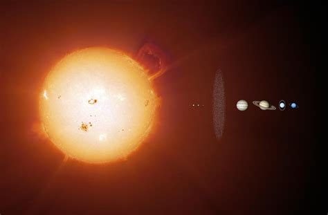 Sun And Planets Size Comparison Photograph By Detlev Van Ravenswaay