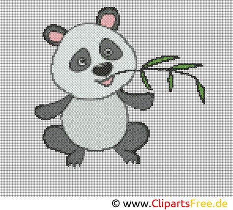 Jeden monat bei uns eine kostenlose strickanleitung aus einem aktuellen filati strickjournal zum ausdrucken, downloaden und sammeln. Stickvorlage Panda - Stickvorlagen kostenlos