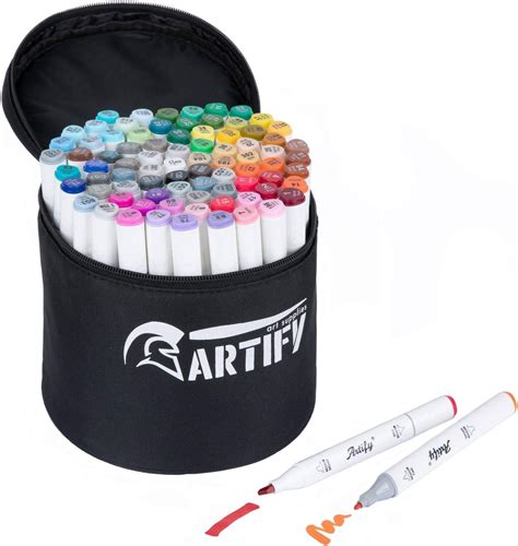 Artify Artist Alcohol Based Art Marker Set 80 Colors Dual Tipped Twin