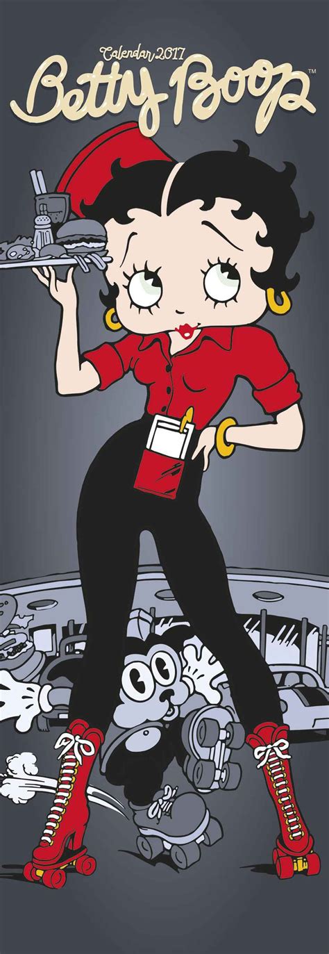 Betty Boop Slim Calendar 2017 Betty Boop Cartoon Betty Boop Betty