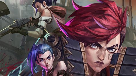 Jinx Vi Y Caitlyn En Arcane League Of Legends Fondo De Pantalla 4k Hd