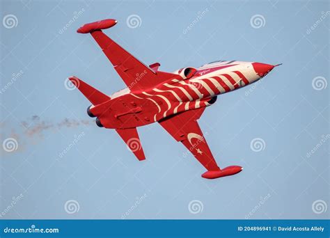 Aircraft Northrop F Freedom Fighter Of The Turkish Stars Editorial Photo Image Of Ldaplusmn
