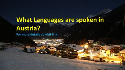 What Languages Are Spoken In Austria World Info