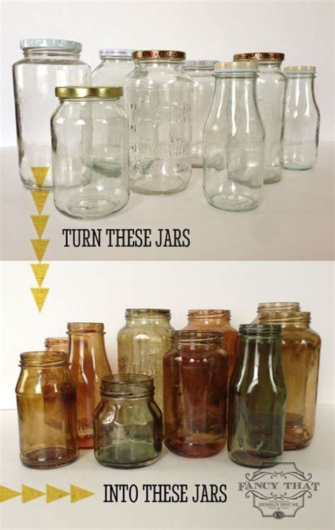 Tinted Glass Jar Tutorial How To Tint Glass Jars Permanently Mason