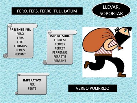 Fero Fers Tuli Latum Ferre Coniugazione Passiva - PPT - VERBOS IRREGULARES PowerPoint Presentation, free download - ID
