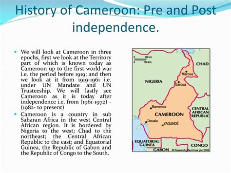 PPT  A very summarised History of the Republic of Cameroon PowerPoint