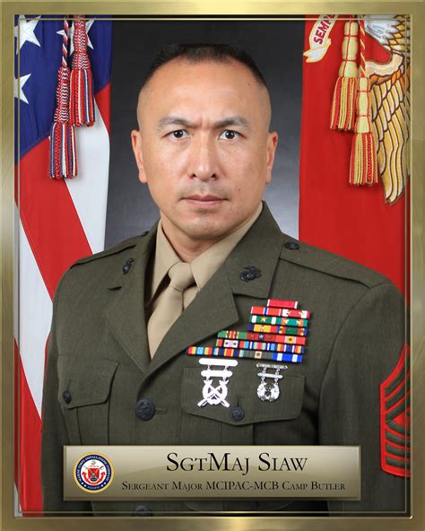 Sergeant Major Peter A Siaw Marine Corps Installations Pacific