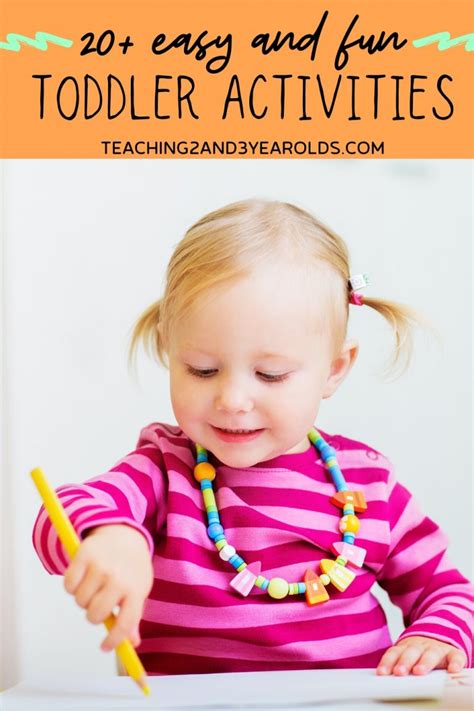 20 Fun And Easy Toddler Activities For Home