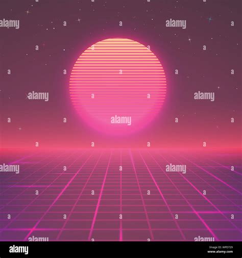 Retro Neon 80s Background Hi Res Stock Photography And Images Alamy