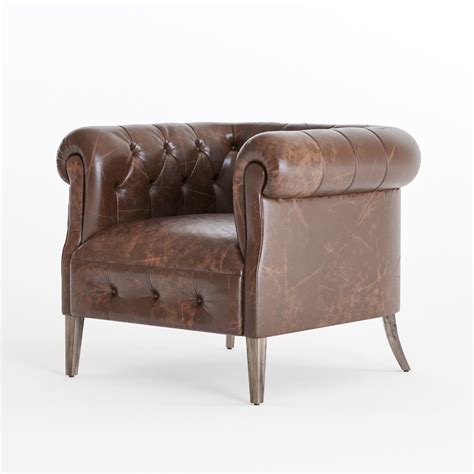 Shop with afterpay on eligible items. 3D 1930S ENGLISH TUFTED LEATHER TUB CHAIR | CGTrader
