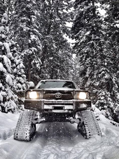 Toyota Tacoma Plowing Snow