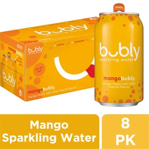 Bubly™ Mango Flavored Sparkling Water Cans 8 Pk 12 Fl Oz Kroger