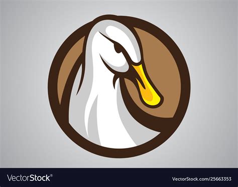 Duck Logo Emblem Royalty Free Vector Image Vectorstock