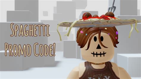 New Promo Code For Roblox Spaghetti Hat Youtube