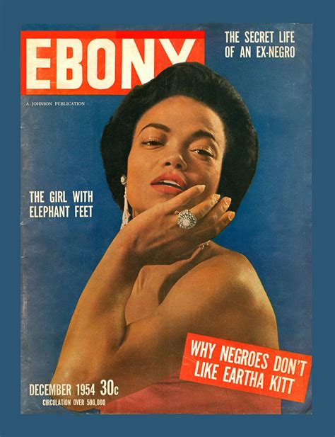 Ebony 1954 Ebony Magazine Ebony Magazine Cover Eartha Kitt