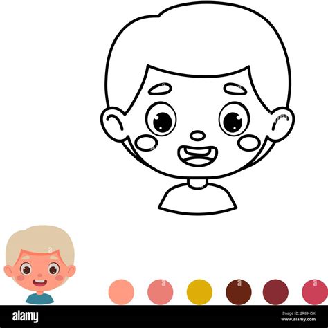 Baby Boy Face Coloring Pages