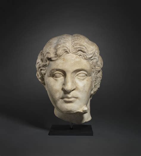 A Roman Marble Portrait Head Of A Woman Auctions And Price Archive
