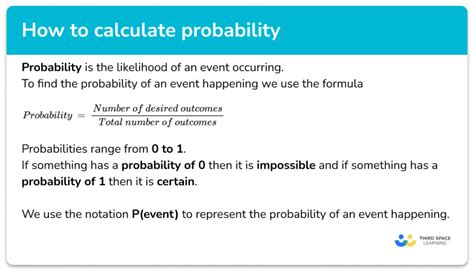 How To Calculate Probability Gcse Maths Steps And Examples