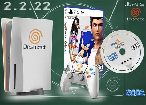 A Sega Dreamcast Themed Ps5 Bundled With A Blu Ray Of 15 Dreamcast