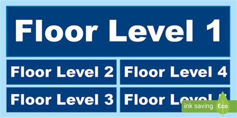 Free Floor Level Sign Banners Signs And Banners Twinkl