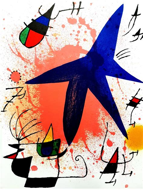 Joan Miró Joan Miro Original Abstract Lithograph For Sale At 1stdibs