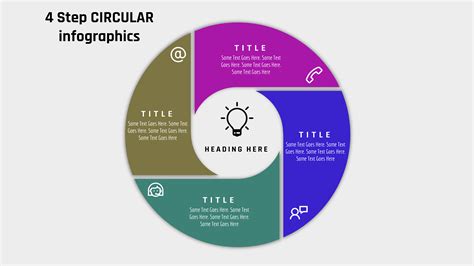 11powerpoint 4 Step Circular Infographics Powerup With Powerpoint
