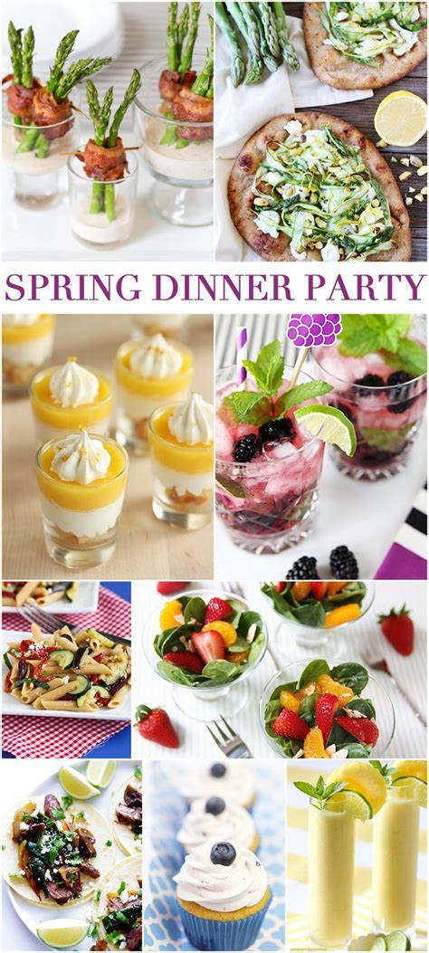 A buffet is a system of serving meals in which food is placed in a public area where the diners serve themselves. Host a Spring Dinner Party in Style | 9 Refreshing Recipes ...