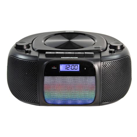Magnavox MD6972 Portable Top Loading CD Boombox With Digital AM FM