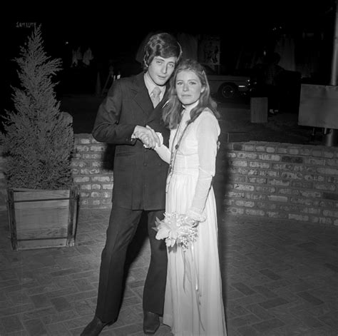 actress patty duke right and michael tell pose at their wedding at the little church of the