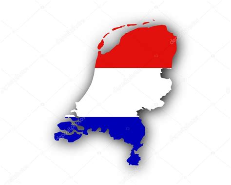 The flag of the netherlands (dutch: Карта и флаг Нидерланды — Векторное изображение © lantapix ...