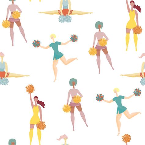190 Happy Cheerleader Background Stock Illustrations Royalty Free