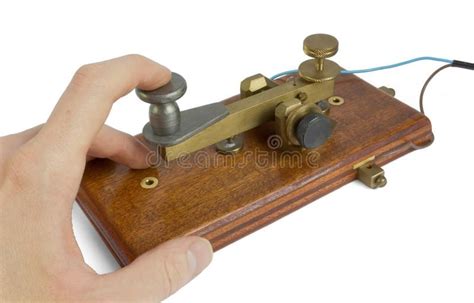 Telegraph Key A Telegraph Key Being Used By An Operator Ad Key