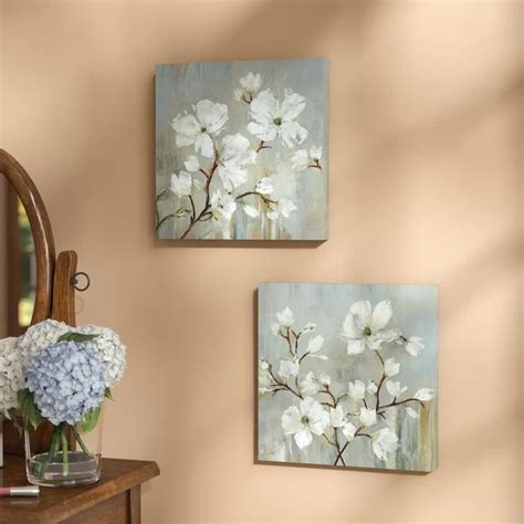 Andover Mills Sweetbay Magnolia 2 Piece Picture Frame Print Set On