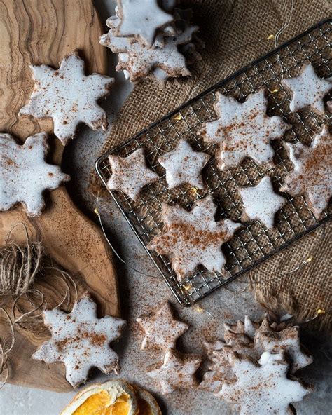 Decorate these almond christmas cookies with almonds, candied cherries or colored sugar for a delicious holiday gift that's perfect for everyone on your list. 4 ingredient cinnamon star cookie | Recipe | Vegan cookies ...