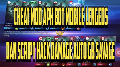 Mobile legends bang bang is a classic 5v5 moba showdown game but with modern graphics, new characters, weapons, strategy, controls, and reward system. CHEAT MOD APK BOT MOBILE LEGENDS DAN SCRIPT HACK DAMAGE AUTO