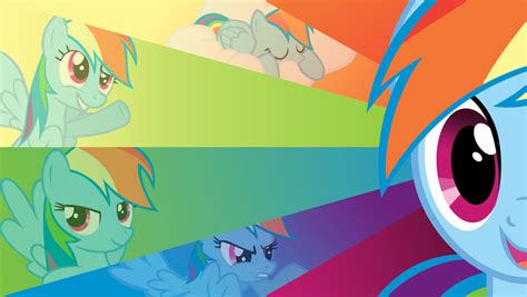 Rainbow Dash 20 Percent More Cooler Wallpaper By Bluedragonhans On
