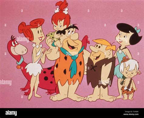 Dino Wilma Pebbles Fred Flintstone Barney Rubble Betty Rubble