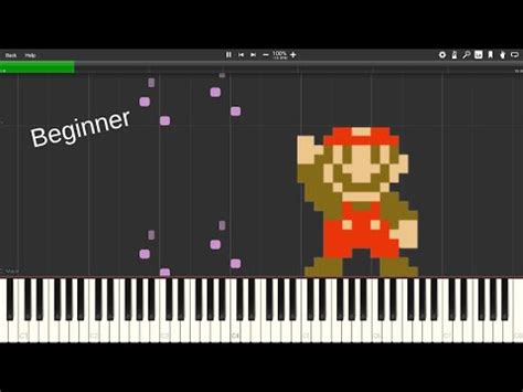 Super Mario Bros Underground Theme Piano Tutorial Easy YouTube