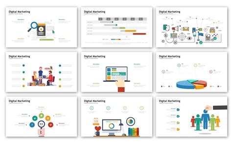 Digital Marketing Presentation Infographic Powerpoint Template