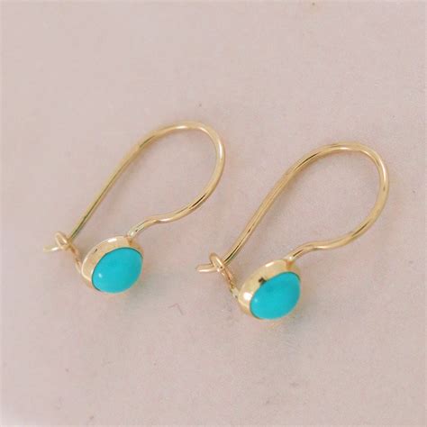Turquoise Earrings Gold Turquoise Drop Earrings Gold Drop