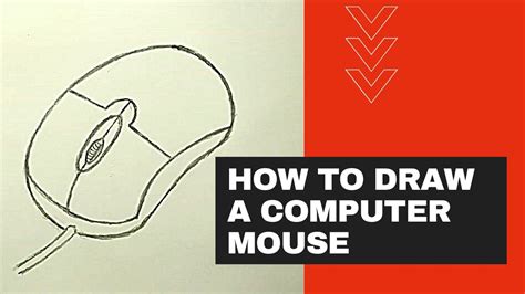 How To Draw A Computer Mouse Step By Step Very Easy Drawing Youtube
