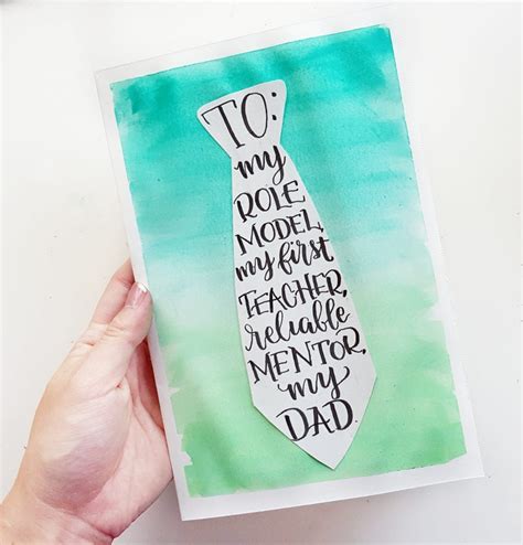 From being role models and. Watercolor Father's Day Card Tutorial + Free Printable