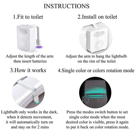 Toilet Night Light Motion Activated Led Light Aromatherapy Colors Changing Toilet Bowl