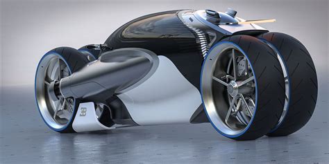Bugatti Type 100m Bike Concept Futuristic Motorcycle Bike Design