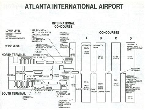 Atlanta International Airport Concourse F Map List Of Map Of Asia And