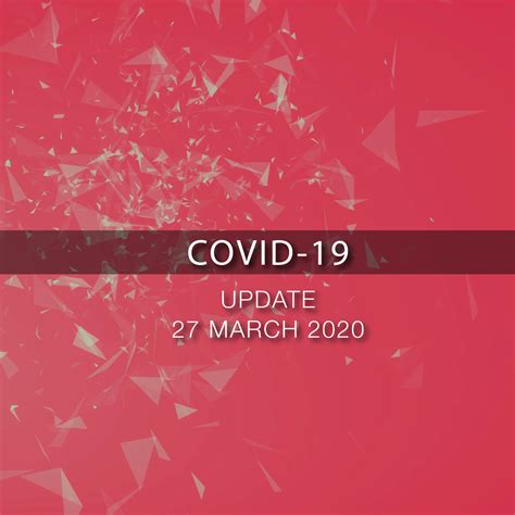 Covid 19 Update 27 March 2020 Ramsey Bros