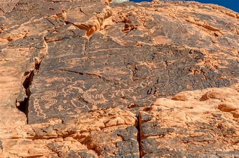 Petroglyphs At Atlatl Rock Valley Of Fire State Park Geogypsy