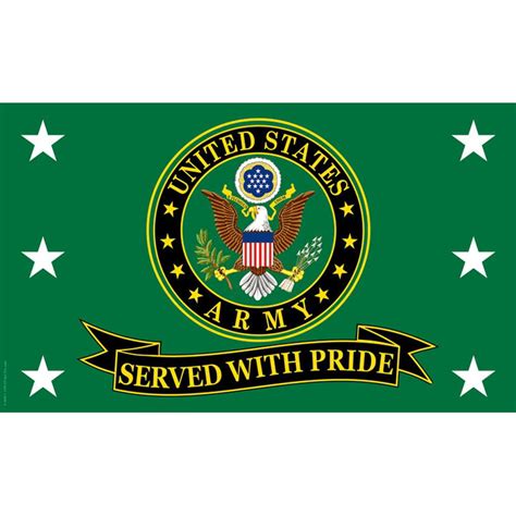United States Army Served With Pride Flag 3ft X 5ft