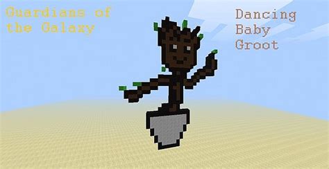 Dancing Baby Groot Minecraft Edition Guardians Of The Galaxy