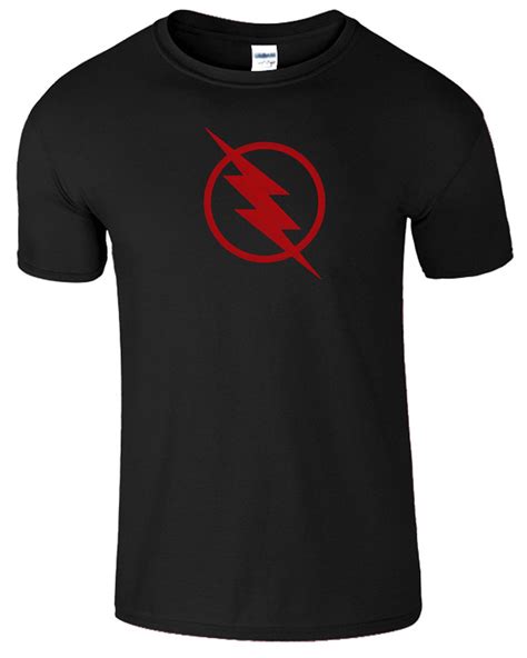 Reverse Flash Mens Red Logo Tshirt The Star Labs Justice Lightning